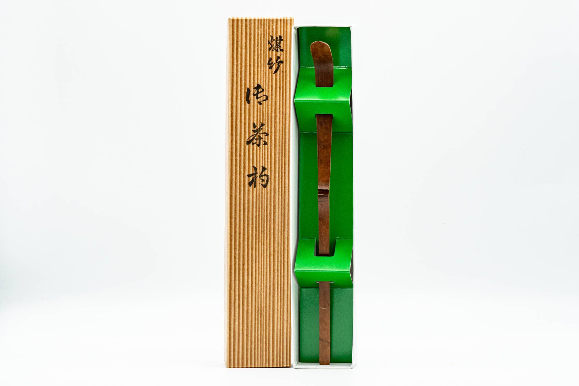 Handcrafted fine Black Bamboo Matcha Scoop (Susudake Chashaku)