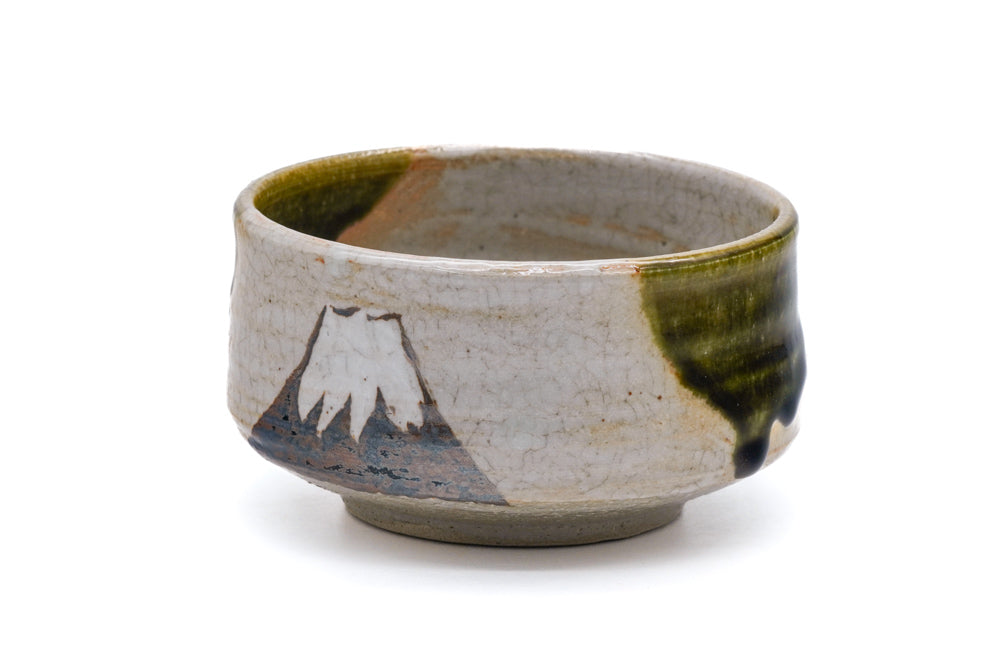 Japanese Matcha Bowl - 加藤裕重 Hiroshige Katō - Mt. Fuji Chawan - 150ml