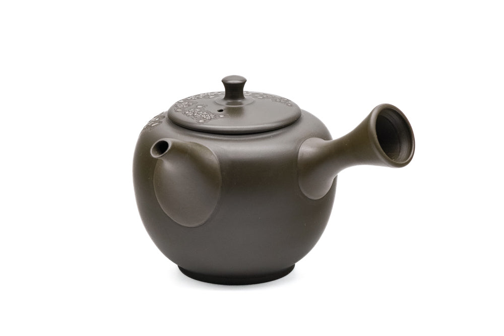 Japanese Kyusu - 間野舜園 Mano Shunen - Sakura Ryokudei Tokoname Teapot - 200ml