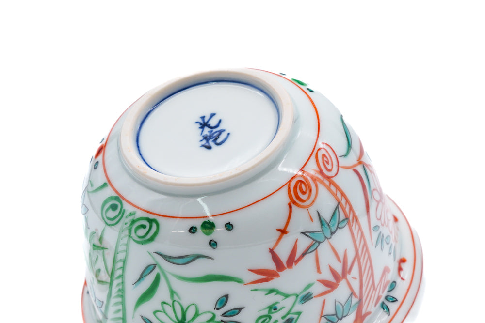 Japanese Houhin - 倉元 真佐夫 Kuramoto Masao - Sai-akaaoe Kiyomizu Teapot - 200ml