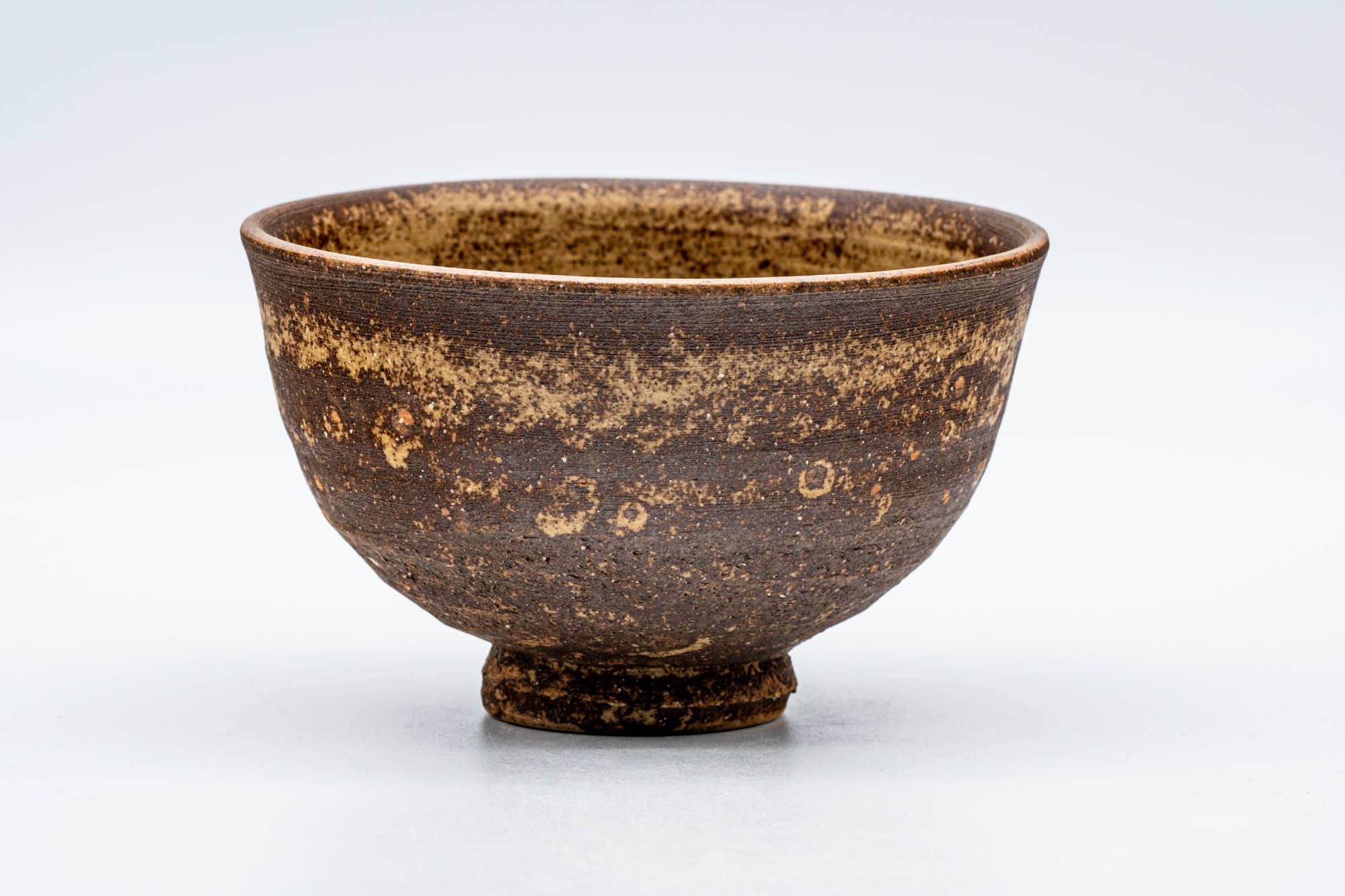 Japanese Matcha Bowl - 山口宏夢 Hiroshi Yamaguchi - 見谷窯 Midani Kiln - Ash Glazed Stoneware Seto-yaki Chawan - 300ml