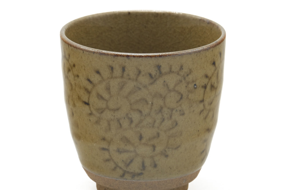 Japanese Teacup - Patterned Swirls Yunomi - 160ml