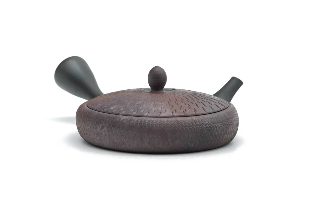 Japanese Kyusu - 玉光 Gyokko Kiln - Wide Flat Kokudei Yōhen Tokoname-yaki Teapot - 100ml