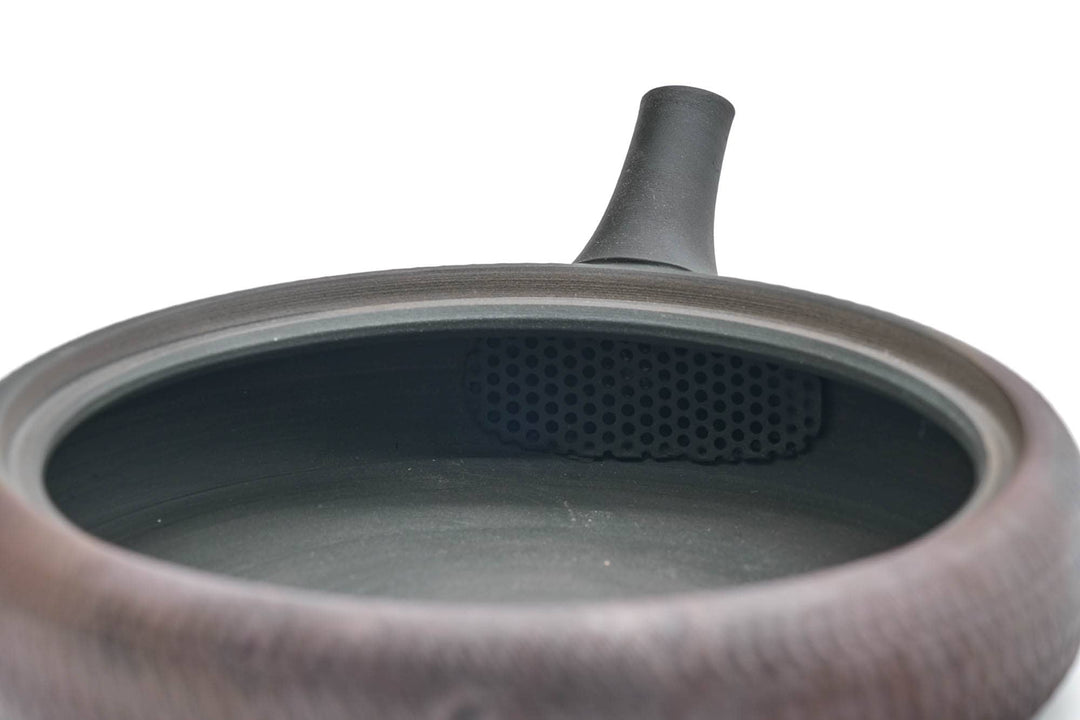 Japanese Kyusu - 玉光 Gyokko Kiln - Wide Flat Kokudei Yōhen Tokoname-yaki Teapot - 100ml