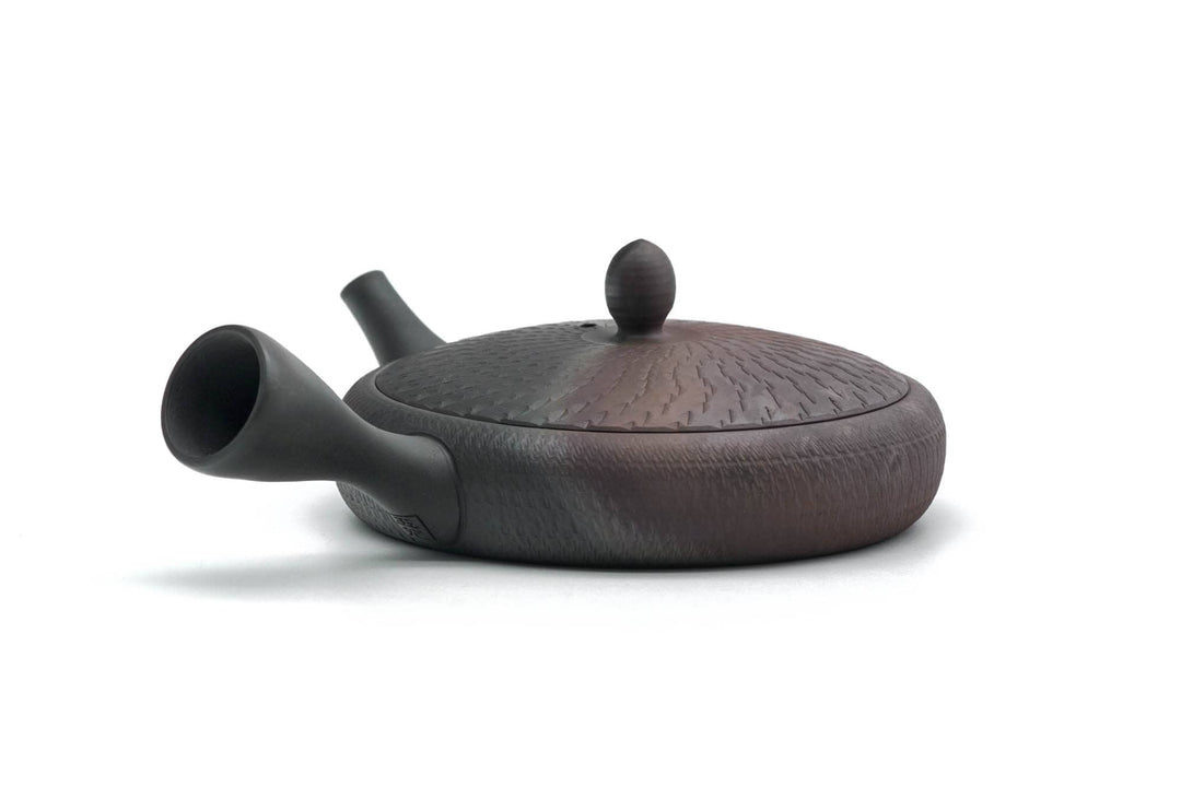 Japanese Kyusu - 玉光 Gyokko Kiln - Wide Flat Kokudei Yōhen Tokoname-yaki Teapot - 100ml