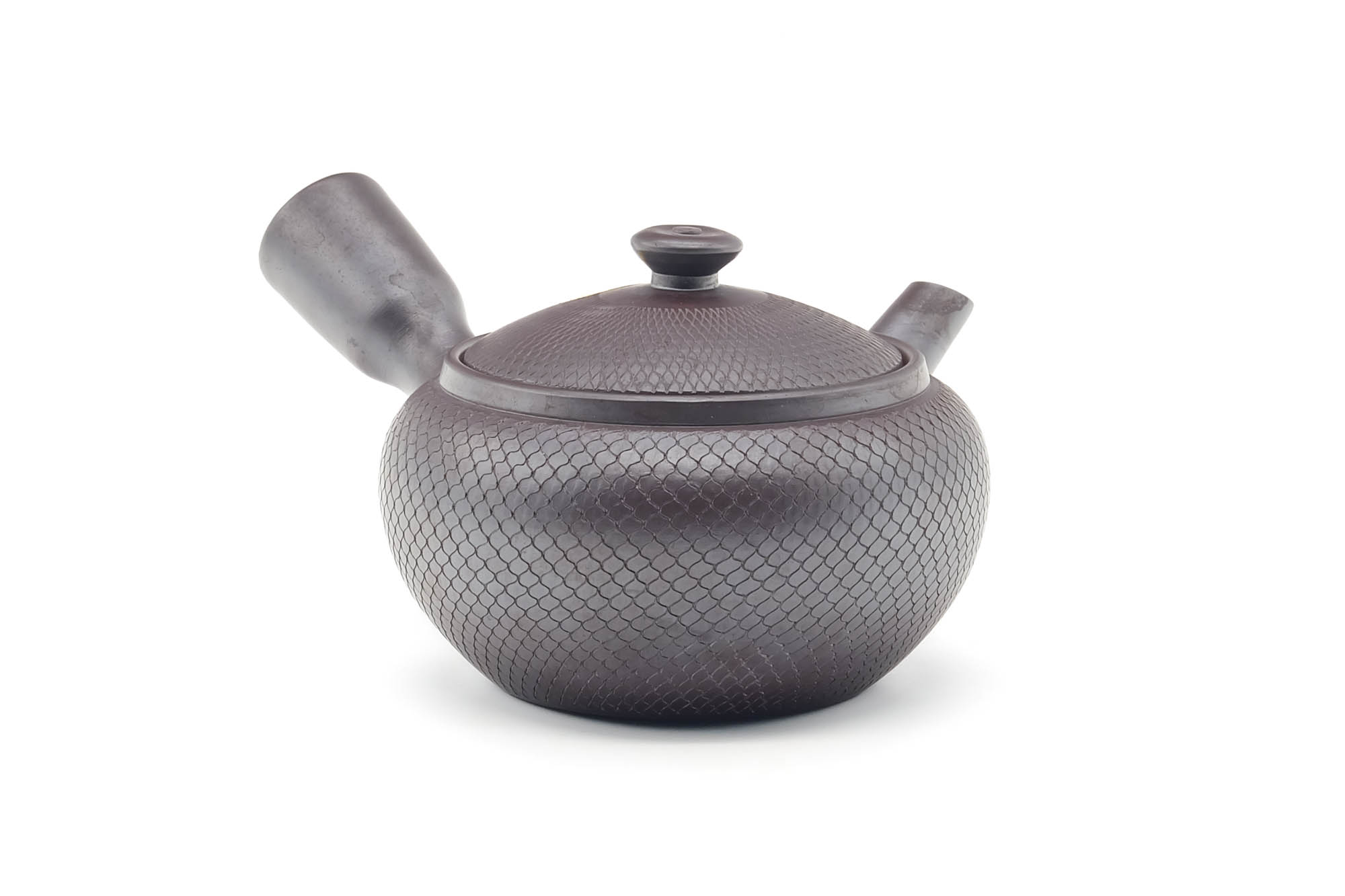 Japanese Kyusu - Engraved Banko-yaki Mesh Teapot - 290ml