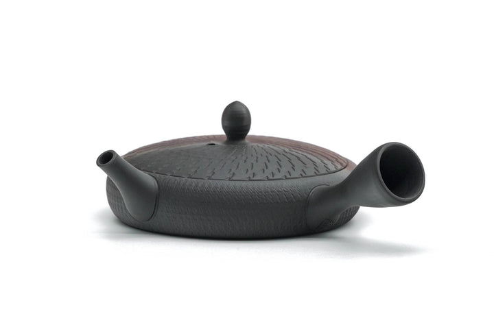 Japanese Kyusu - 玉光 Gyokko Kiln - Wide Flat Kokudei Yōhen Tokoname-yaki Teapot - 100ml