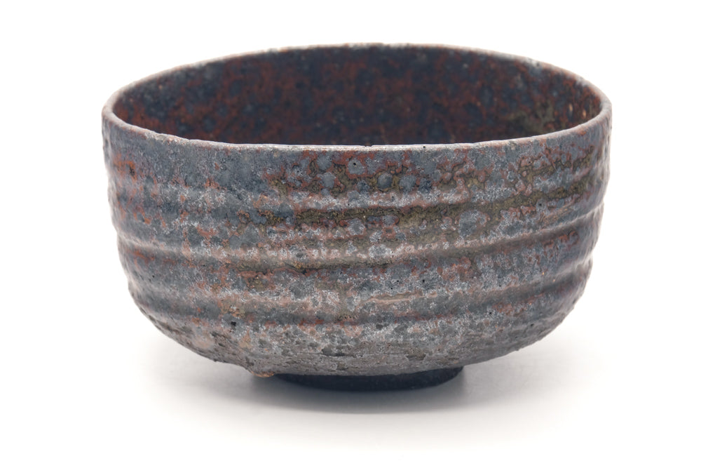 Japanese Matcha Bowl - Earthy Metallic Speckled Chawan - 300ml